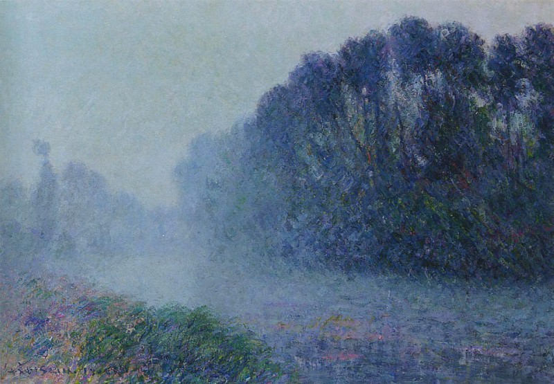 By the Eure River Mist Effect 1905. Gustave Loiseau