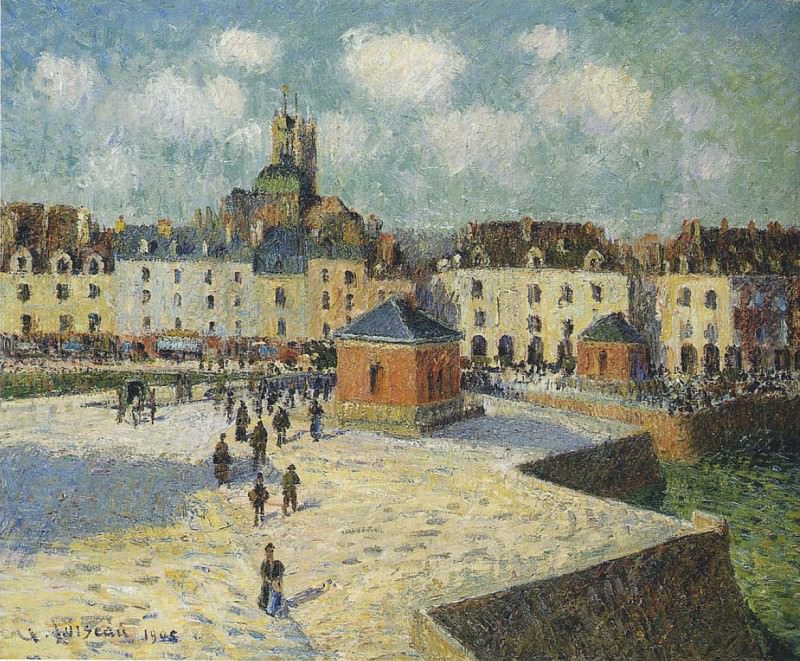 Quay at Dieppe 1902. Gustave Loiseau