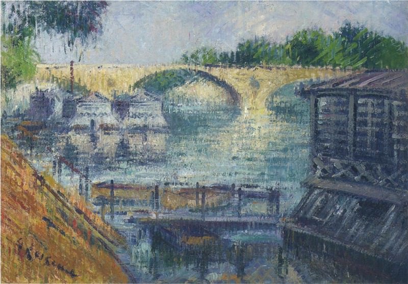 Boats on the Seine. Gustave Loiseau