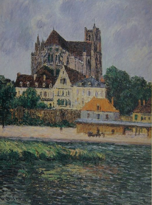 The Auxerre Cathedral 03 1907. Gustave Loiseau