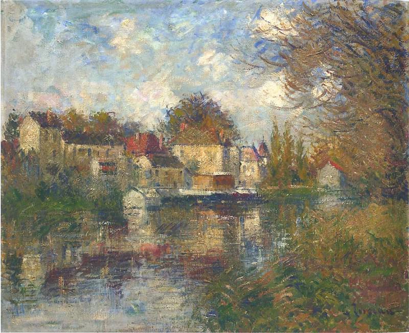 The Loing at Moret. Gustave Loiseau