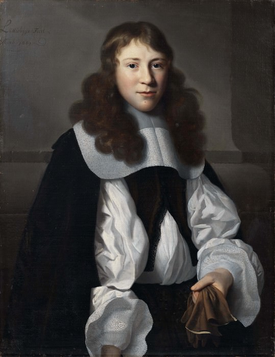 Portrait of a youth with gloves