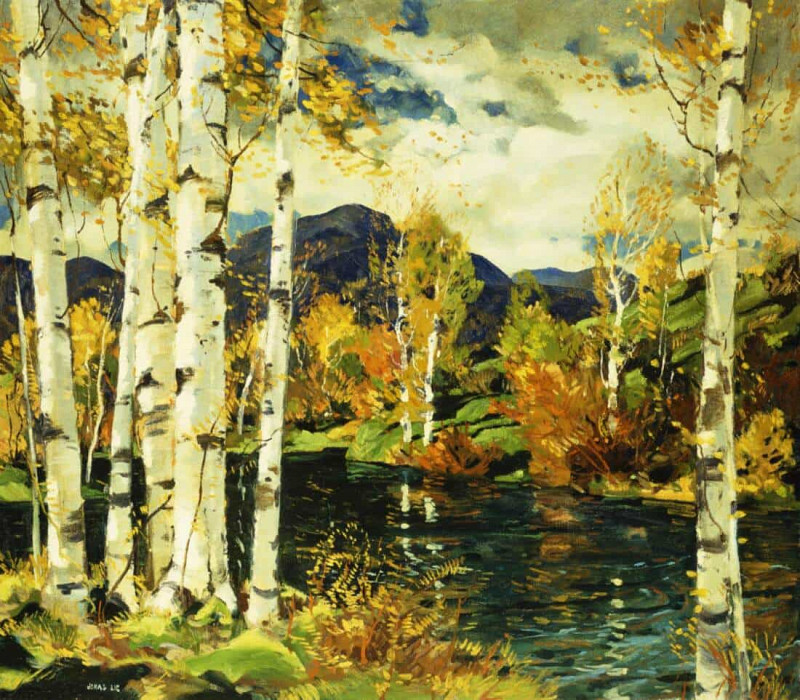 Birches. Jonas Lie