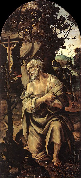St Jerome 1490s. Filippino Lippi