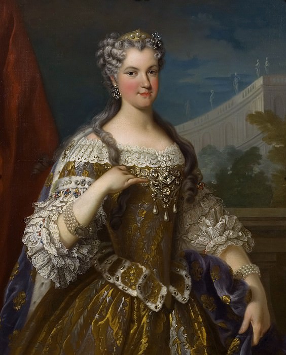 Maria Charlotta Leszczynska (1703-1768), prinsessa av Polen, drottning av Frankrike. Jean Baptiste van Loo (After)