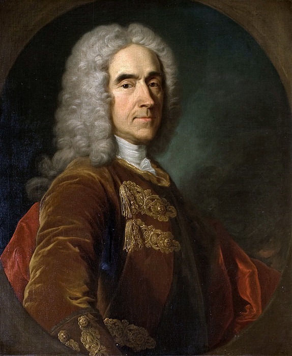 Portrait Of Sir Richard Temple, 4th Viscount of Birmingham. Jean Baptiste van Loo