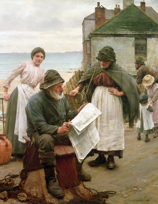 When the Boats are Away. Walter Langley