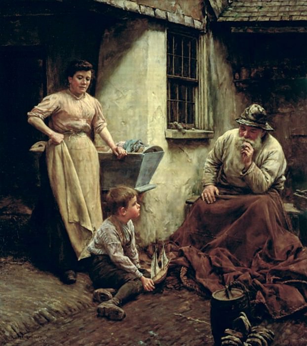 A Chip off the Old Block. Walter Langley