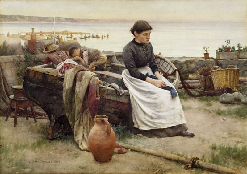 “But oh for the Touch of a Vanished Hand”. Walter Langley