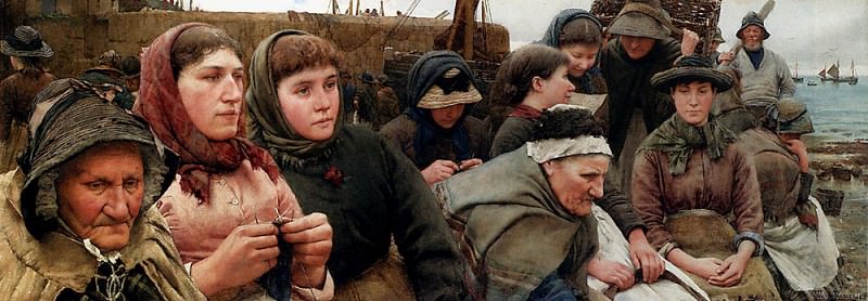 Waiting for the Boats. Walter Langley
