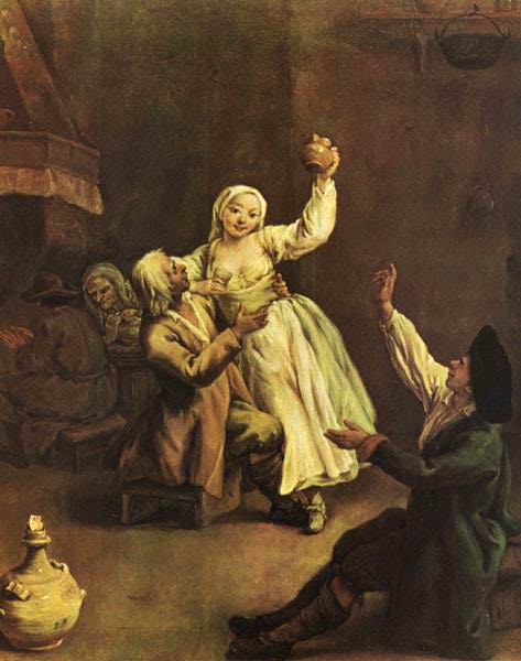 Веселая парочка (1735-40). Пьетро Лонги