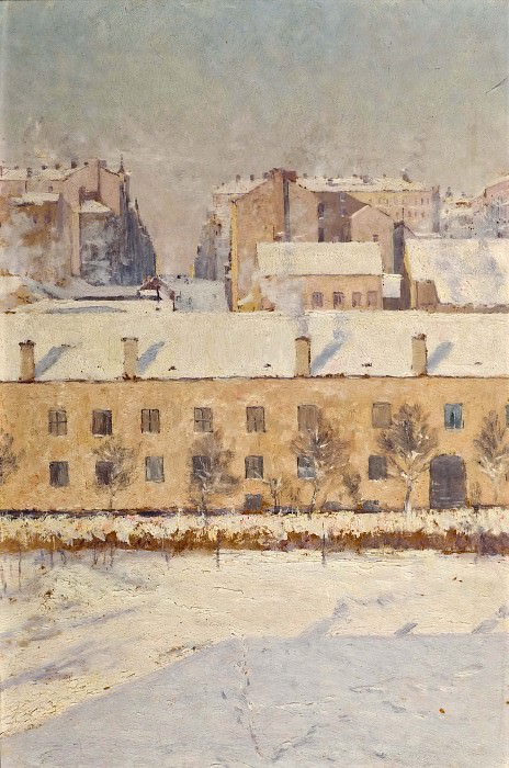 A Winter Scene. Motif from Southern Stockholm