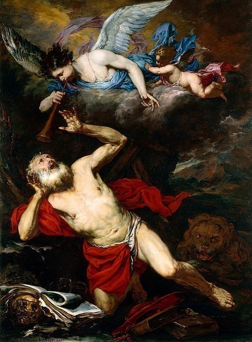 The Vision of Saint Jerome. Giovan Battista Langetti