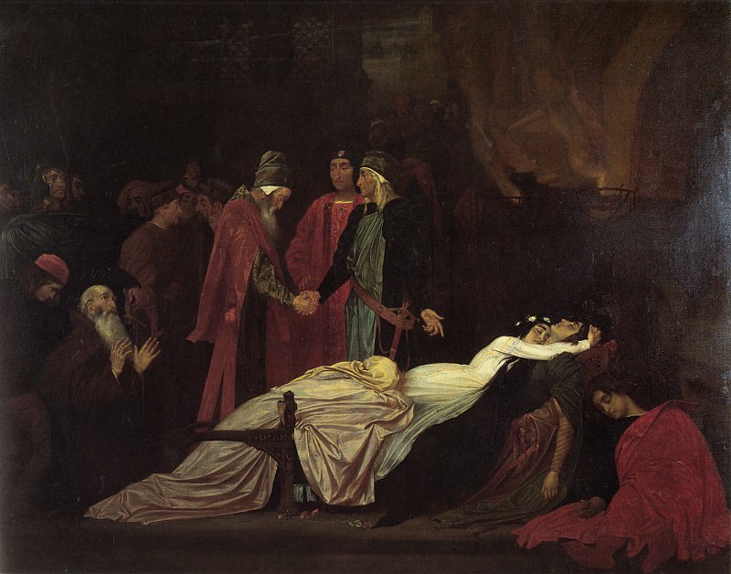 The Reconciliation of the Montagues and the Capulets. Frederick Leighton