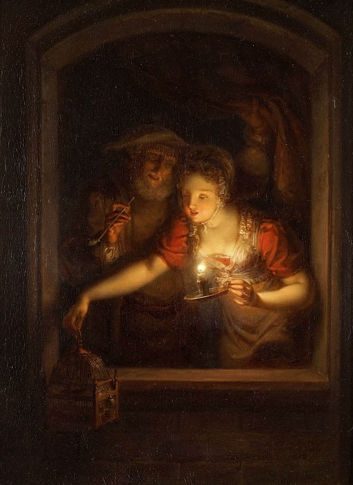 A Woman with a Burning Candle. Aleksander Lauréus