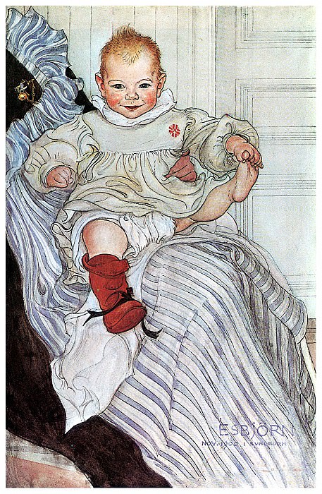 1900 Esbjorn November 1900 watercolor. Carl Larsson
