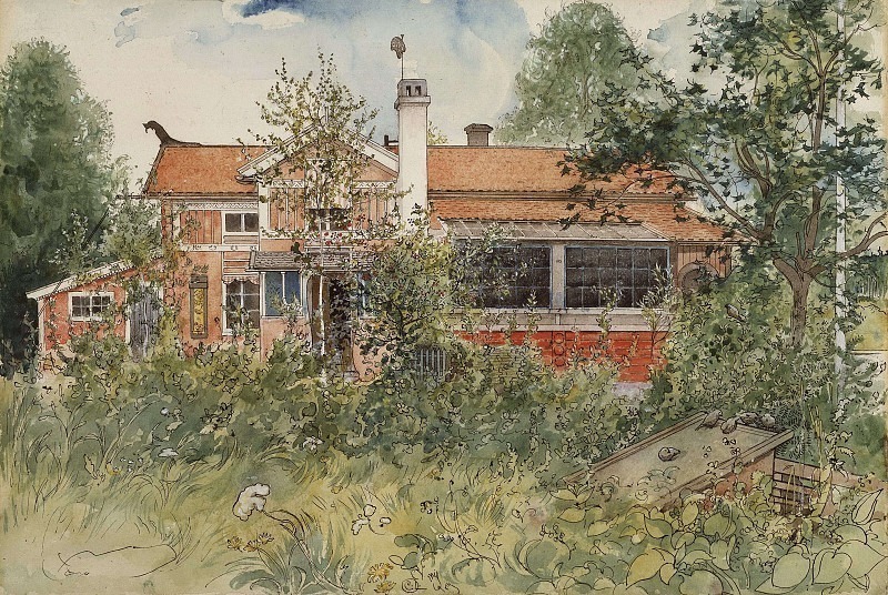 The Cottage. From A Home. Carl Larsson