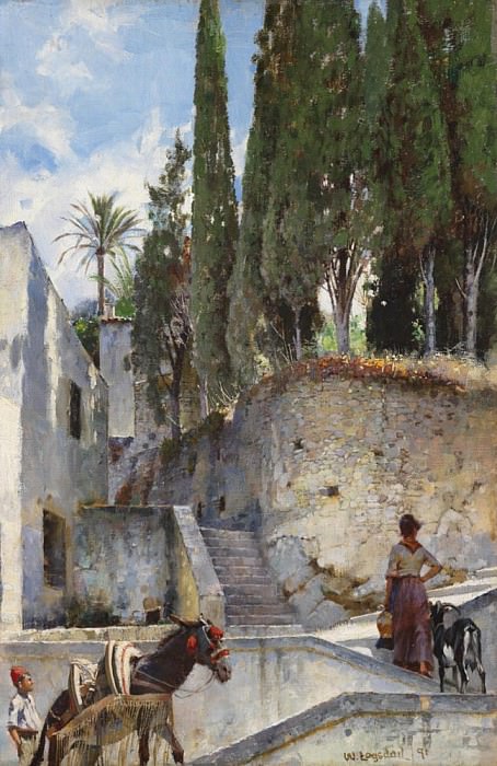 The Backstreets of Naples. William Logsdail