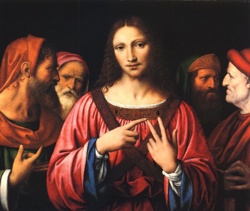 Christ Among the Doctors. Bernardino (Bernardino de Scapis) Luini