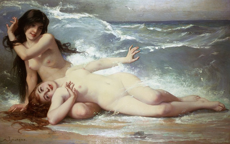 Catching waves. Nicolas Auguste Laurens