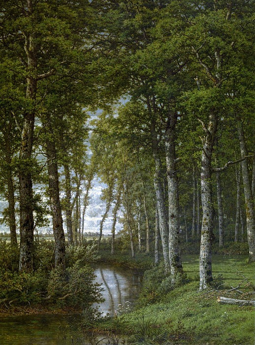 Loneliness. Landscape in the Surroundings of Schilde. Jean Pierre François Lamorinière