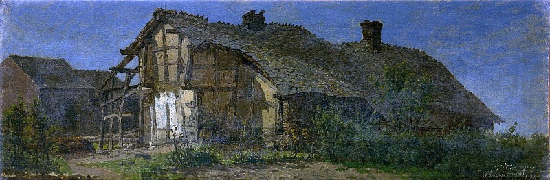 An Old Farm in Xhierformont. Jean Pierre François Lamorinière