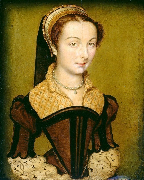 Portrait of Louise de Halluin, dame de Cipierre. Corneille de Lyon