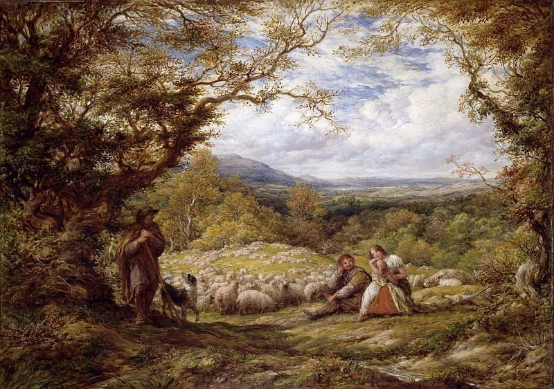 The Sheep Drive. John Linnell