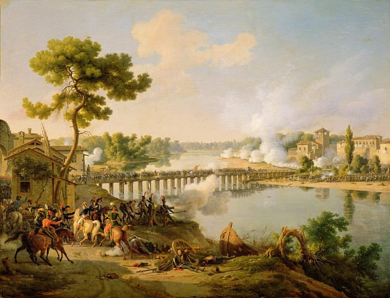 General Bonaparte (1769-1821) Giving Orders at the Battle of Lodi, 10th May 1796. Louis Lejeune