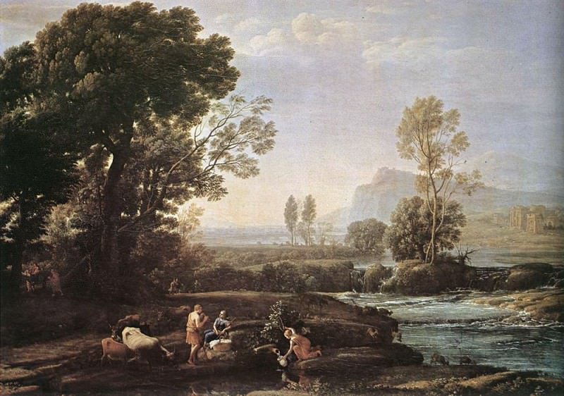 Landscape with Rest in Flight to Egypt. Claude Lorrain