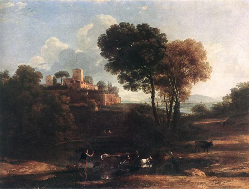 Landscape with Shepherds. Claude Lorrain