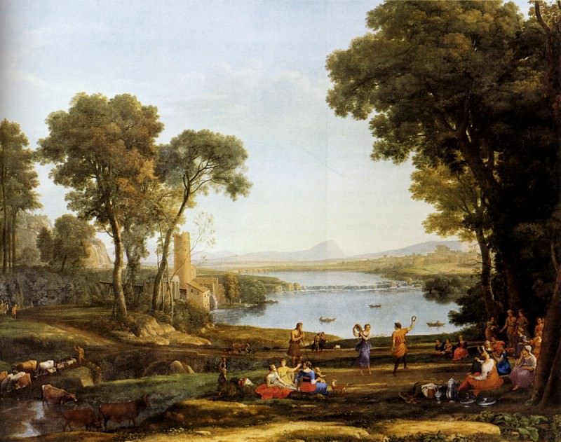 Landscape With The Marriage Of Isaac And Rebekah. Claude Lorrain