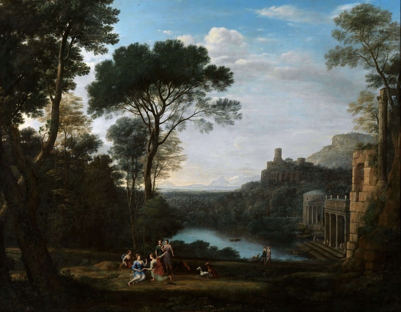 Landscape with the Nymph Egeria. Claude Lorrain
