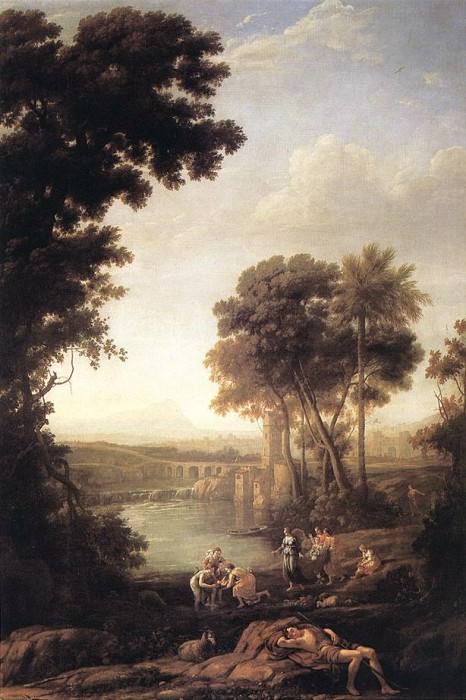 Landscape with the Finding of Moses. Claude Lorrain
