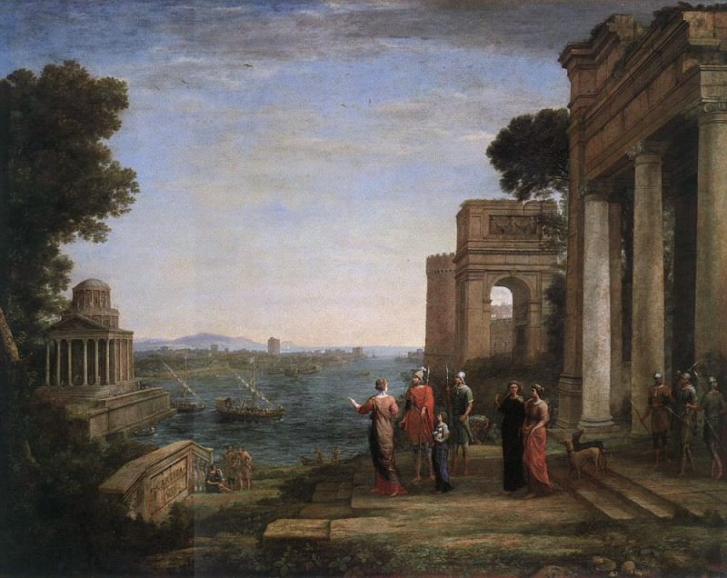 Aeneas Farewell to Dido in Carthago. Claude Lorrain