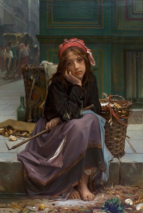 The young rag seller. Guillaume Charles Le brun