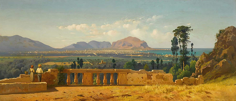 Палермо и гора Пеллегрино. Франческо Лояконо