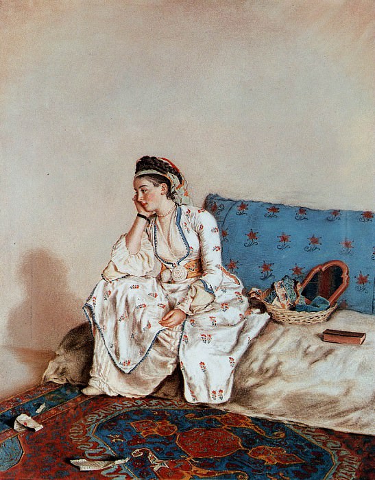 Liotard Jean-Etienne Portrait of a lady Sun. Жан-Этьен Лиотар