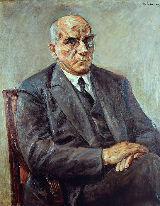 The Prussian Prime Minister Otto Braun. Max Liebermann