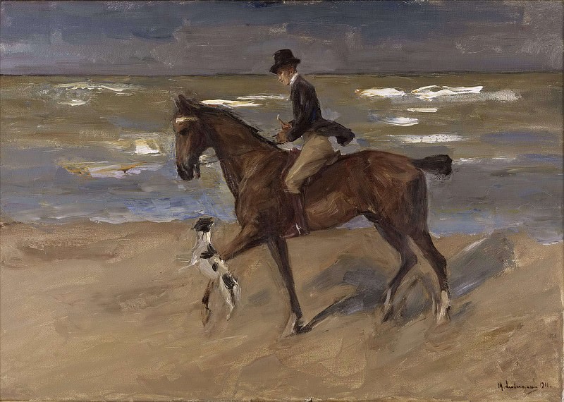 Rider on the Beach. Max Liebermann