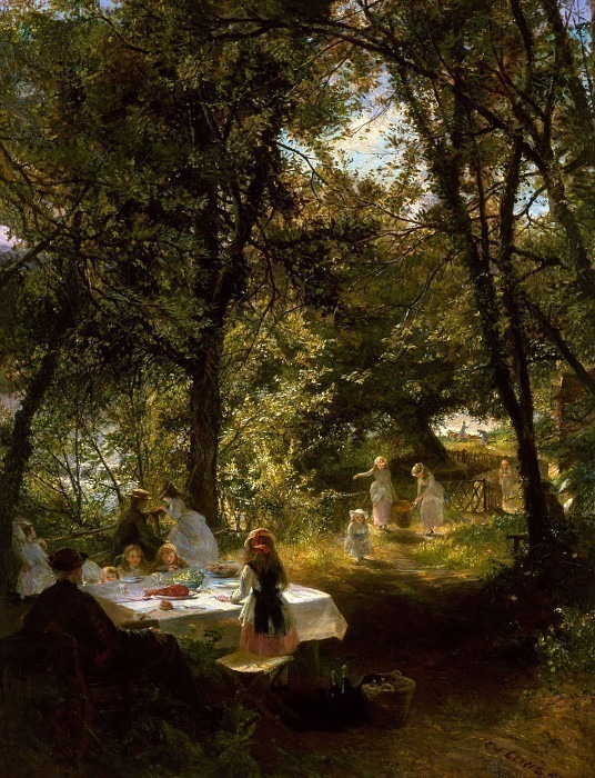 Our Picnic, New Lock, Berkshire. Charles James Lewis