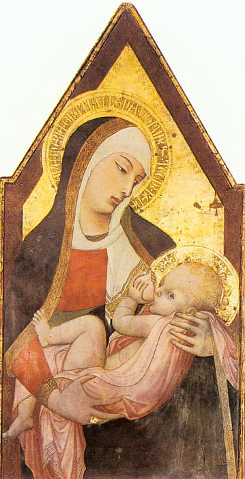 Мадонна и младенец. Амброджо Лоренцетти