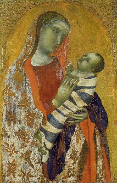 Мадонна с младенцем. Амброджо Лоренцетти