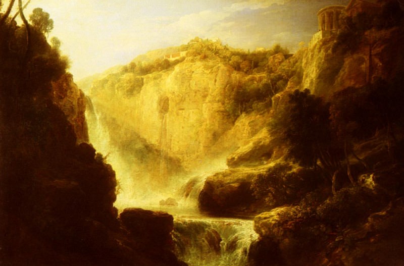 Linton William Falls Of Tivoli. Уильям Джеймс Линтон