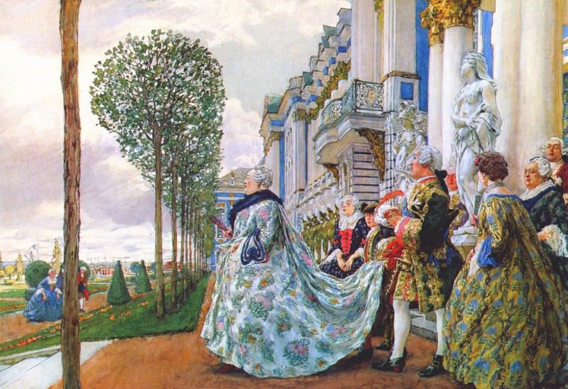 lanceray empress elizabeth petrovna at tsarskoye selo 1905. Lanceray