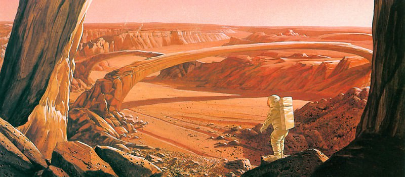 Естественный момумент - марсианские арки. Памела Ли