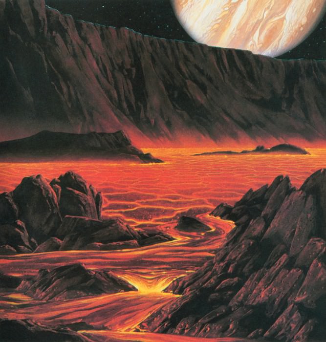 A Volcanic Caldera on Io. Pamela Lee