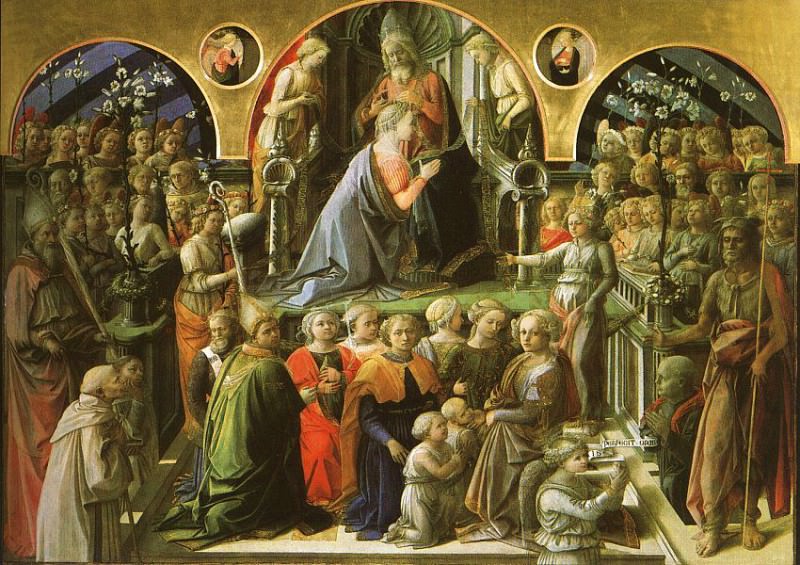 The Coronation of the Virgin, Galleria degli Uffizi. Fra Filippo Lippi