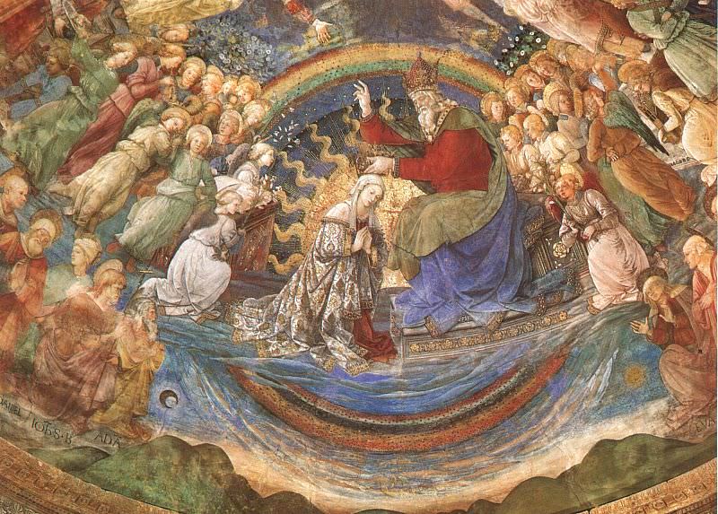 Coronation of the Virgin, Spoleto Cathedral.. Fra Filippo Lippi