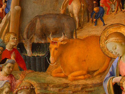 Поклонение волхвов, ок.1445, фрагмент. Фра Филиппо Липпи